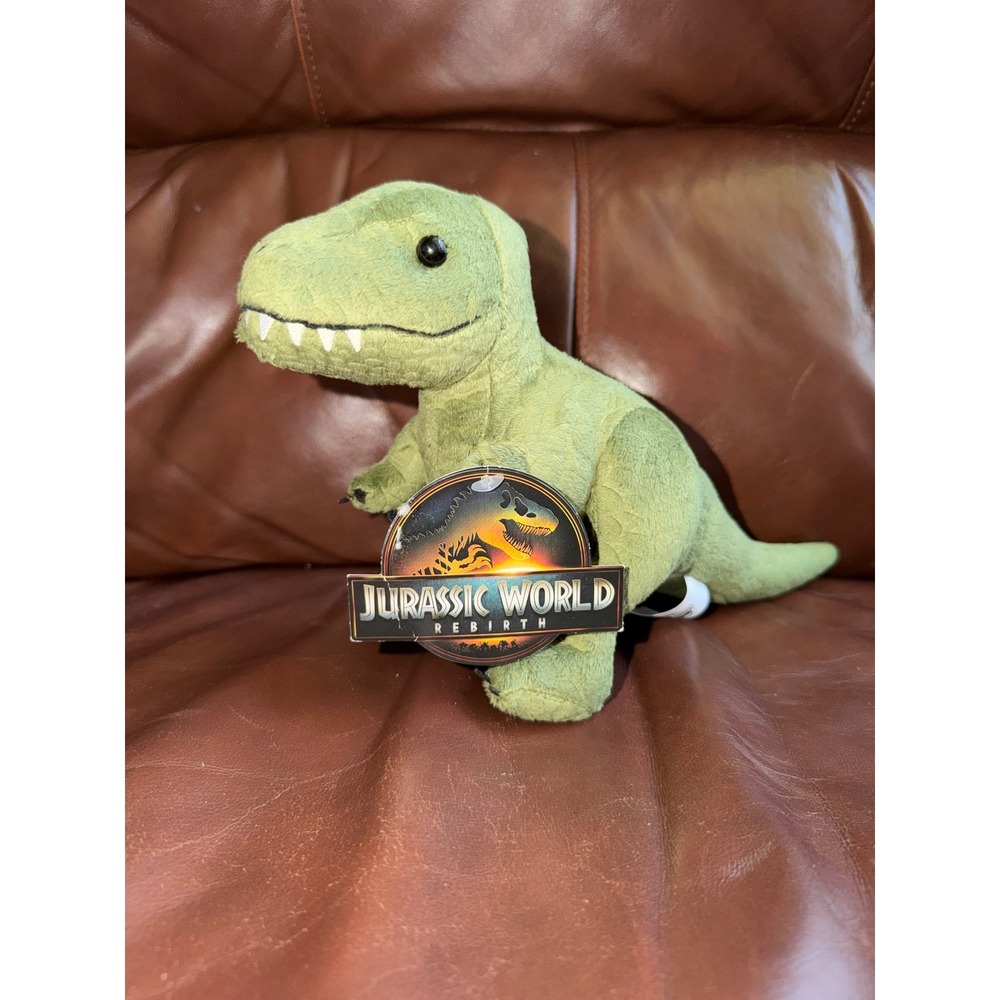 Jurassic World Rebirth T-Rex Plush Stuffed Animal Green Dinosaur New With Tags